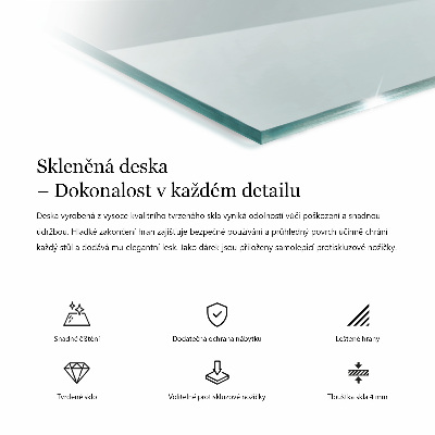 Átlátszó téglalap alakú edzett üveglap