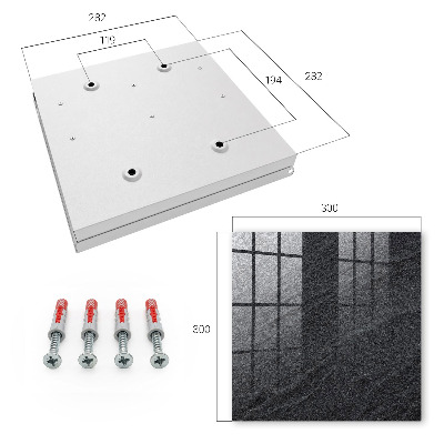 Modern kulcstartó szekrény Kőszerkezet