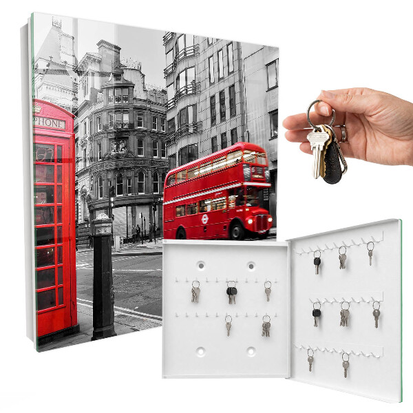 Modern kulcstartó szekrény London kontrasztja