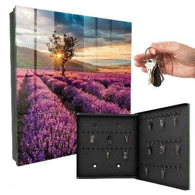 Kulcstartó doboz Levendula naplemente