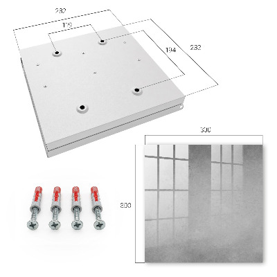 Modern kulcstartó szekrény Szürke absztrakció