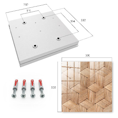 Modern kulcstartó szekrény A természet geometriája