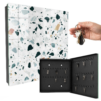 Modern kulcstartó szekrény Színes kövek