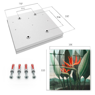 Modern kulcstartó szekrény Egzotikus természet