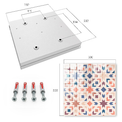 Modern kulcstartó szekrény Geometrikus minta