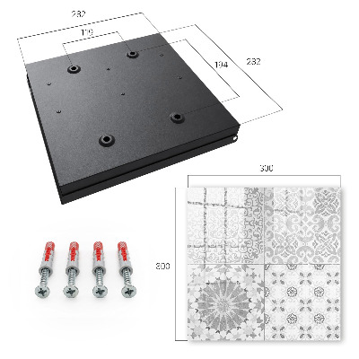 Kulcstartó doboz Geometriai minták