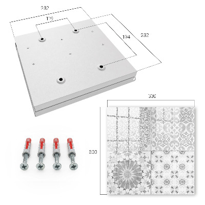 Kulcstartó doboz Geometriai minták