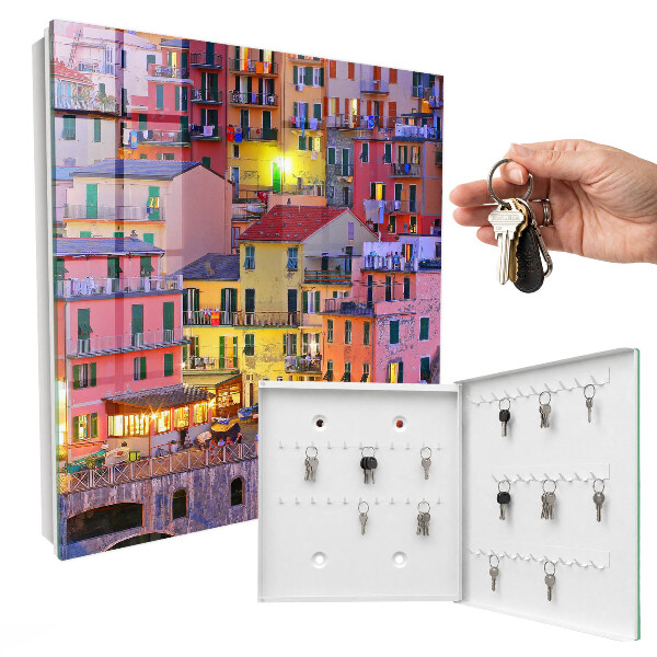 Modern kulcstartó szekrény A város színei