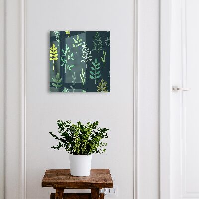 Modern kulcstartó szekrény Akvarell levelek