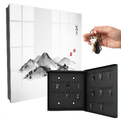 Modern kulcstartó szekrény Japán hegyek