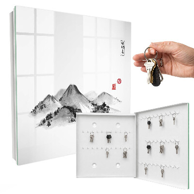 Modern kulcstartó szekrény Japán hegyek