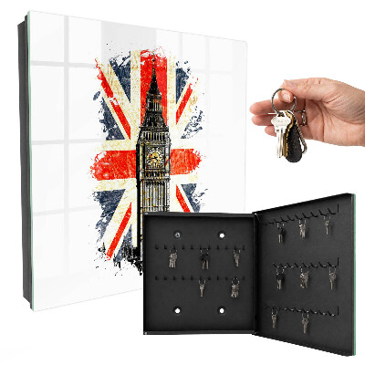 Modern kulcstartó szekrény Brit szimbólum