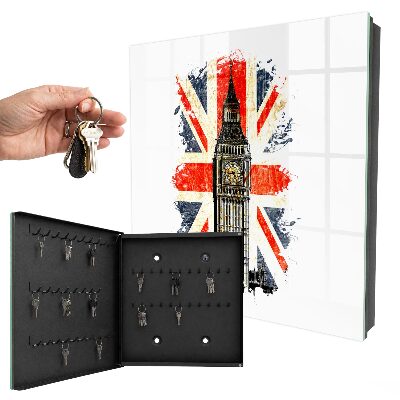 Modern kulcstartó szekrény Brit szimbólum