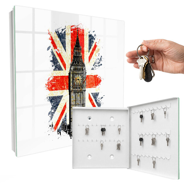 Modern kulcstartó szekrény Brit szimbólum