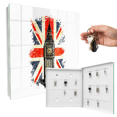 Modern kulcstartó szekrény Brit szimbólum