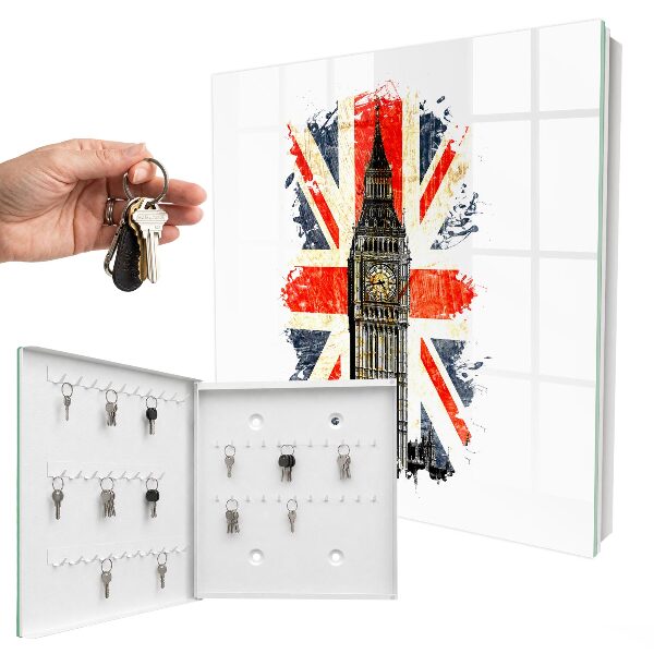 Modern kulcstartó szekrény Brit szimbólum