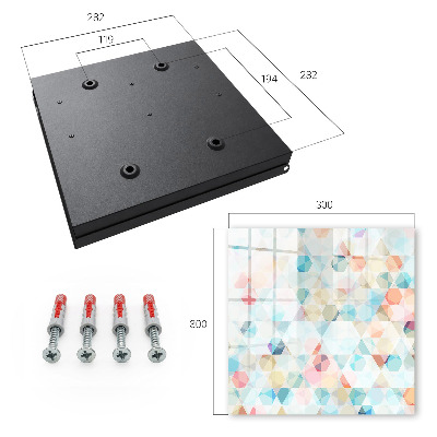 Kulcstartó doboz Geometriai minták