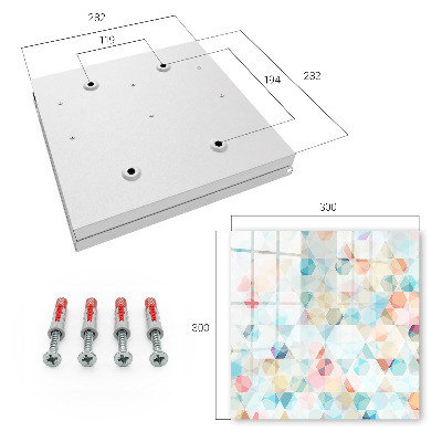 Kulcstartó doboz Geometriai minták