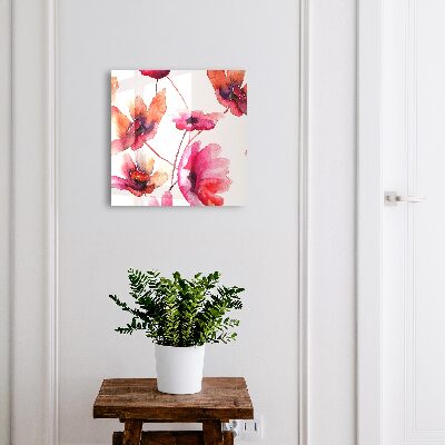 Modern kulcstartó szekrény Akvarell virágok