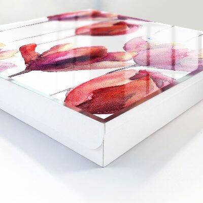 Kulcstartó doboz Akvarell tulipánok