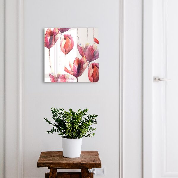 Kulcstartó doboz Akvarell tulipánok