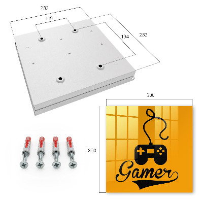 Modern kulcstartó szekrény Mat és a JÁTÉKOS szó
