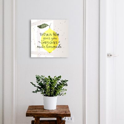 Modern kulcstartó szekrény Citrom motívum
