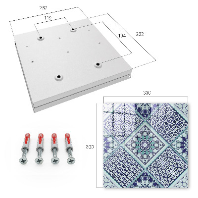 Kulcstartó doboz Geometrikus minta