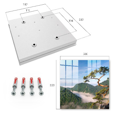 Modern kulcstartó szekrény Hegyi táj