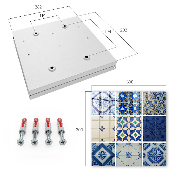 Kulcstartó doboz Azulejos csempék
