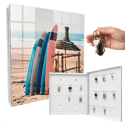 Modern kulcstartó szekrény Strand szörfdeszkák
