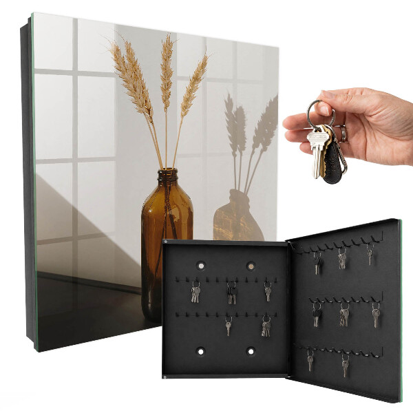 Modern kulcstartó szekrény Egy üveg reggeli gabonapehely