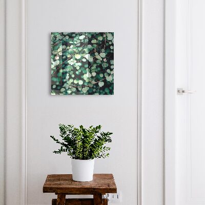Modern kulcstartó szekrény Zöld levelek