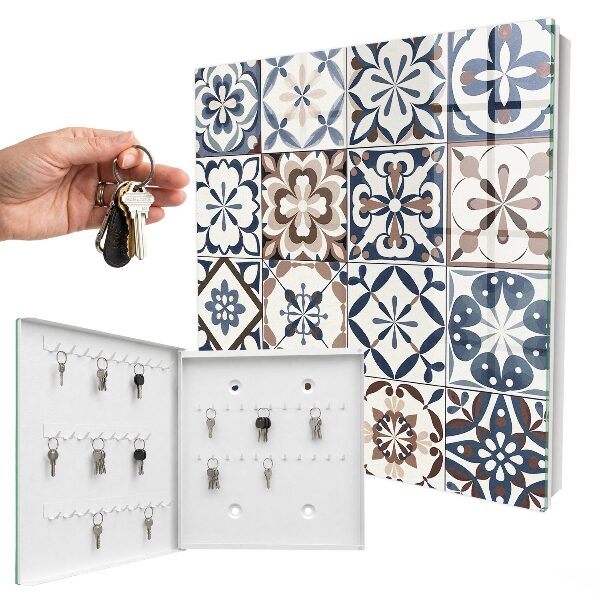 Modern kulcstartó szekrény Arabesque mozaik