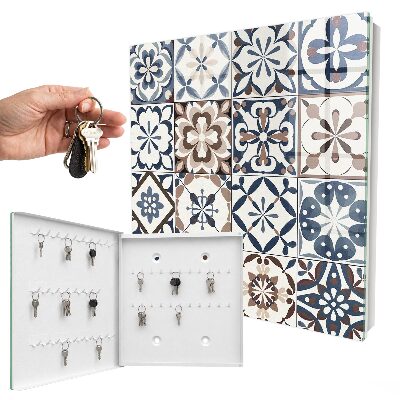Modern kulcstartó szekrény Arabesque mozaik