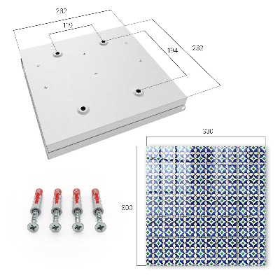 Kulcstartó doboz Geometriai absztrakció