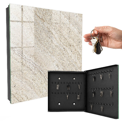 Kulcstartó doboz Világos márvány