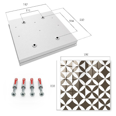 Kulcstartó doboz Geometriai kompozíció
