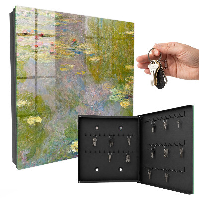Modern kulcstartó szekrény Claude Monet vízililiomai