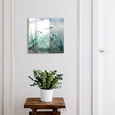 Modern kulcstartó szekrény Akvarell gémek