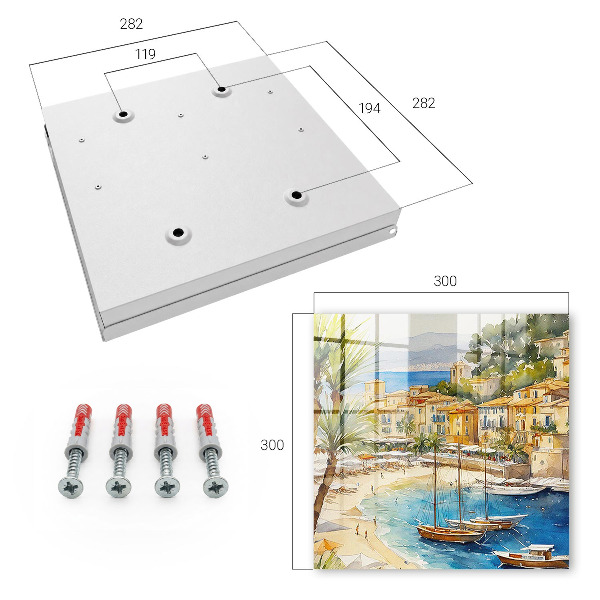 Kulcstartó doboz Tengerparti táj
