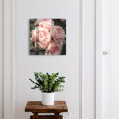 Modern kulcstartó szekrény Rózsaszín rózsák