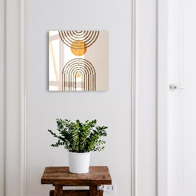 Modern kulcstartó szekrény Retro geometria