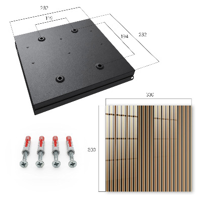 Modern kulcstartó szekrény Minimalista csíkok