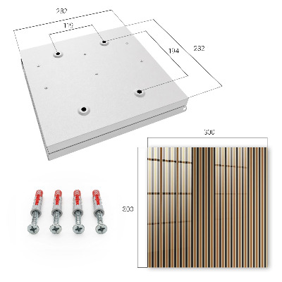 Modern kulcstartó szekrény Minimalista csíkok