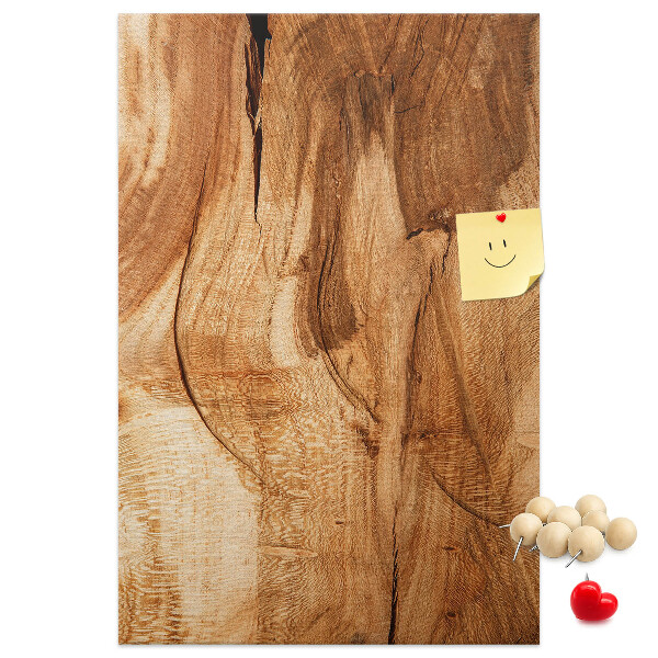 Parafa üzenőtábla Természetes fa minta meleg árnyalatokban
