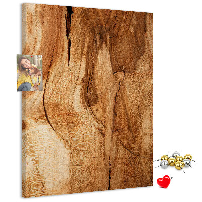 Parafa üzenőtábla Természetes fa minta meleg árnyalatokban