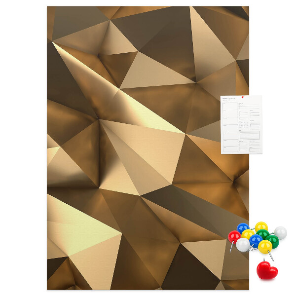 Nagyméretű parafatábla Geometriai minták barna árnyalatokban