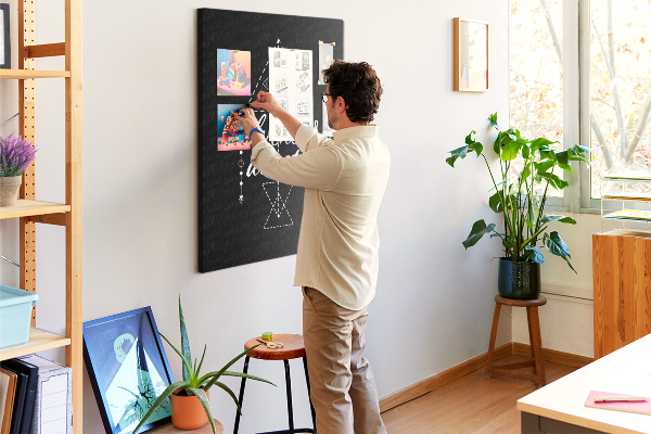 Fali parafa üzenőtábla Geometriai alakzatok minimalista stílusban