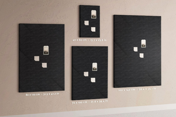 Parafa üzenőtábla Minimalista dizájnú fekete tábla